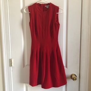 Red knee length dress
